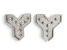  boucles d'oreilles yves saint laurent grandes