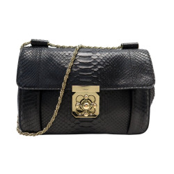  sac a main chloe elsie 3s066 cuir de python noir