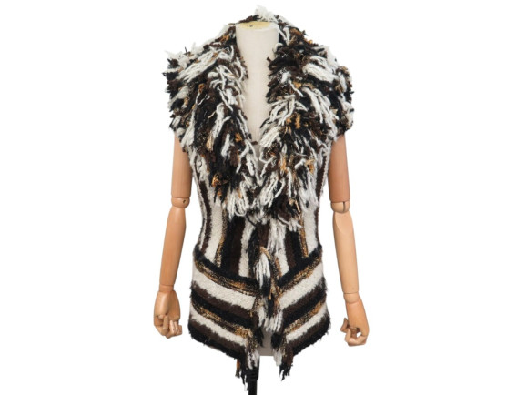 veste sans manche lanvin s 36 m 38 en tweed laine