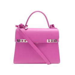  sac a main delvaux tempete mm en cuir rose