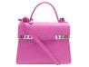  sac a main delvaux tempete mm en cuir rose