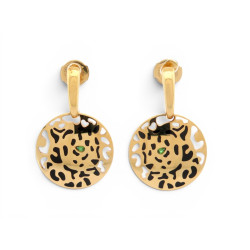 boucles d'oreilles cartier panthere b8042500 pendantes