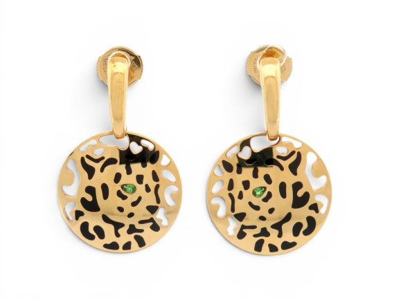 boucles d'oreilles cartier panthere b8042500 pendantes