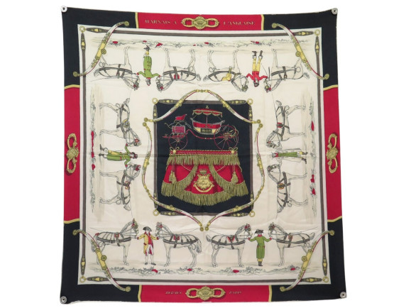 foulard hermes harnais a l'anglaise h. grygkar