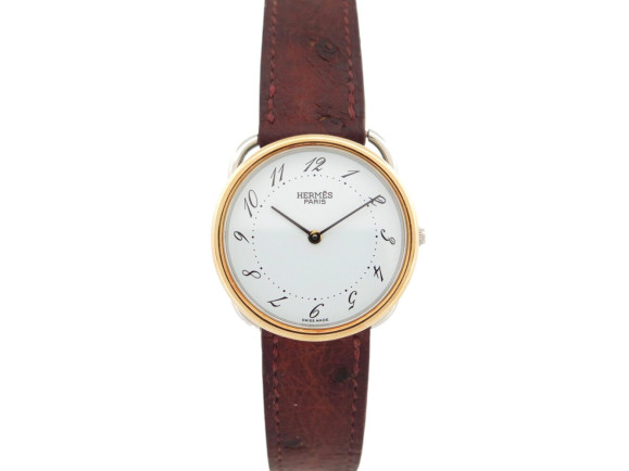 montre hermes arceau mm ar4.520 30mm plaque or et