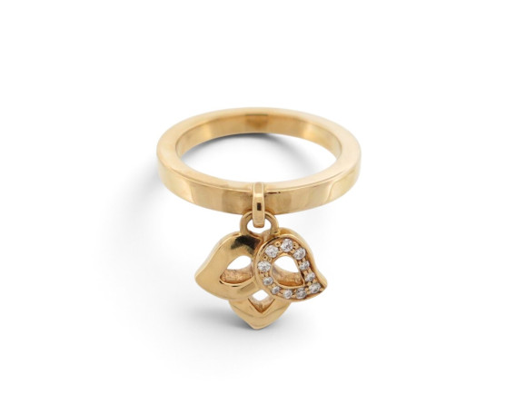 bague piaget magic garden 53 diamants 0.12ct or jaune