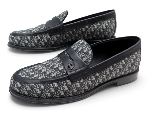 chaussures christian dior mocassins granville 42 toile
