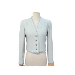 veste courte chanel boutons logo p14754 m 38 tweed