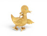 broche boucheron canard en or jaune 18k 13gr