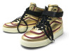  baskets montantes chanel g35062 dorees 40.5