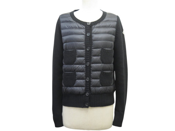 veste matelassee moncler maglione tricot cardigan