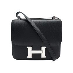 sac a main hermes constance 24 en cuir epsom noir