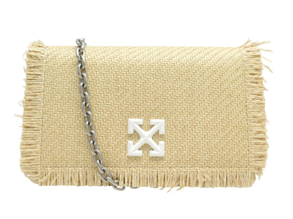 sac a main off white jitney 0.5 ownn022s22 raphia