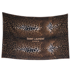  tapis de plage saint laurent drap de bain leopard