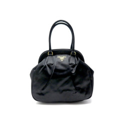 sac a main prada de soiree mini en satin noir black