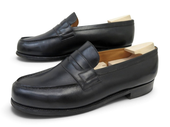 chaussures jm weston mocassins 180 9f 43 large 43.5