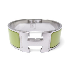 bracelet hermes clic clac h large en acier palladie