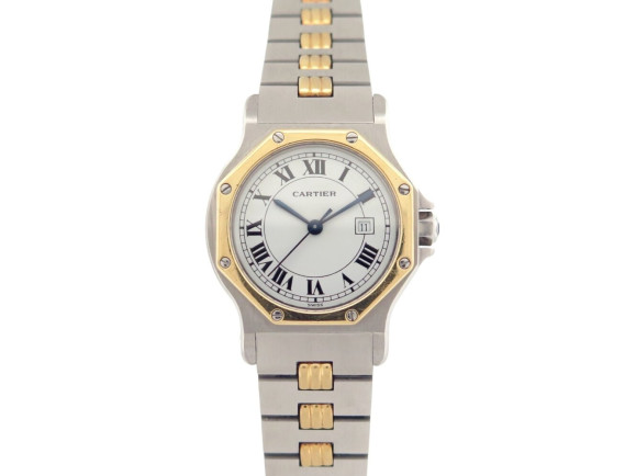 montre cartier santos octogonale gm 2966