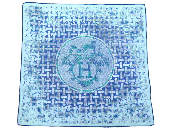 foulard hermes gavroche mosaique au 24 faubourg