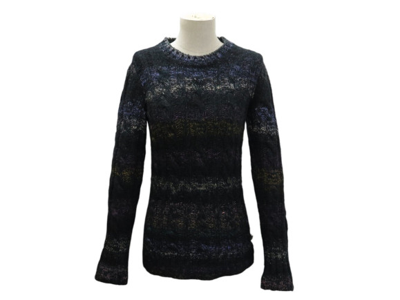 pull chanel p4210k03228 col rond plaque emaillee logo