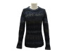 pull chanel p4210k03228 col rond plaque emaillee logo