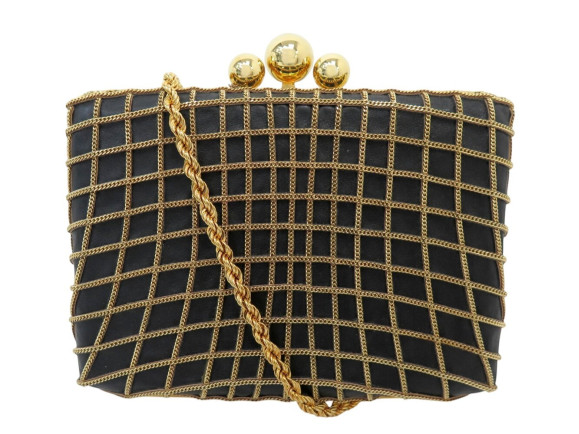 sac a main elie saab minaudiere chain cage pochette