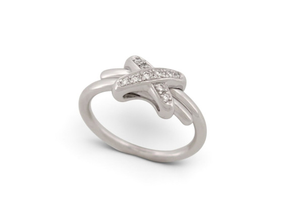  bague chaumet jeux de liens xs 081240 en or blanc