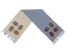  echarpe hermes recto verso maillons colores gris