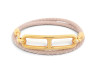 bracelet hermes roulis double tour t15 cordon cuir