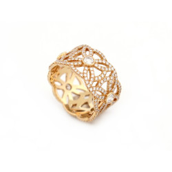  bague piaget extremely dentelle t53 or rose 18k