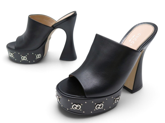mules gucci malaga sabots a talons compenses 36.5