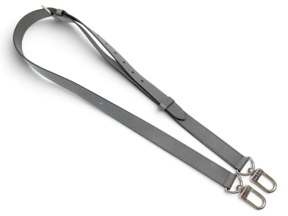 anse bandouliere louis vuitton en cuir taiga gris pour