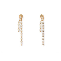  boucles d'oreilles piaget sunlight en or 18k