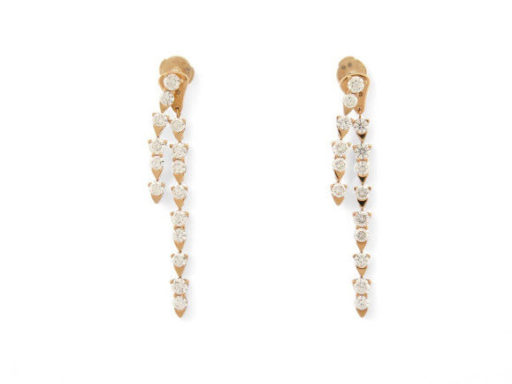  boucles d'oreilles piaget sunlight en or 18k
