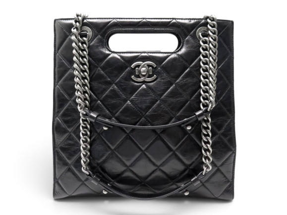 sac a main chanel cabas fermoir boy en cuir