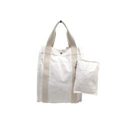 sac a main hermes fourre tout vertical en toile cabas