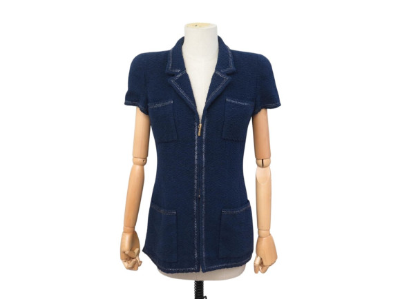 veste chanel zippee cintree manches