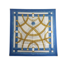  foulard hermes maillons 1973 latham carre 90