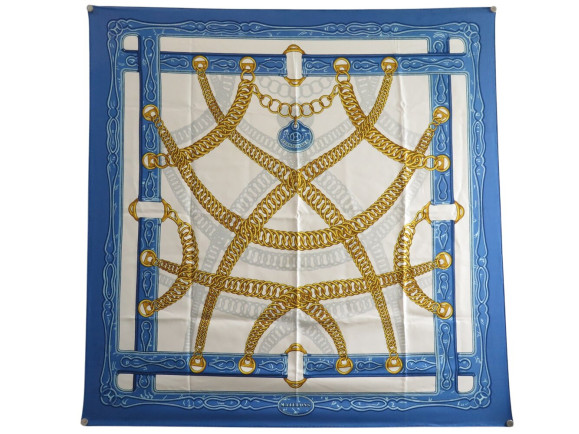  foulard hermes maillons 1973 latham carre 90