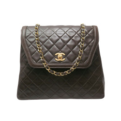  sac a main chanel trapeze logo cc cuir