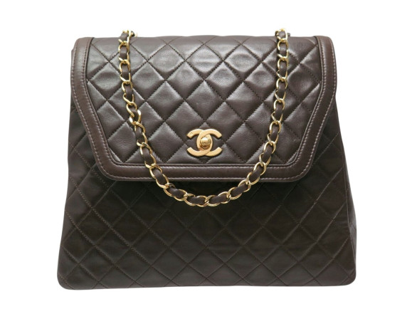 sac a main chanel trapeze logo cc cuir