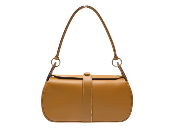 sac a main hermes rugby pm en cuir lisse camel