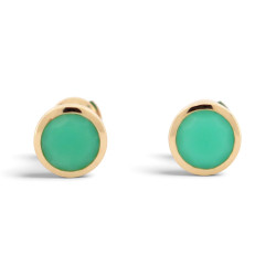  boucles d'oreilles poiray lolita chrysoprase