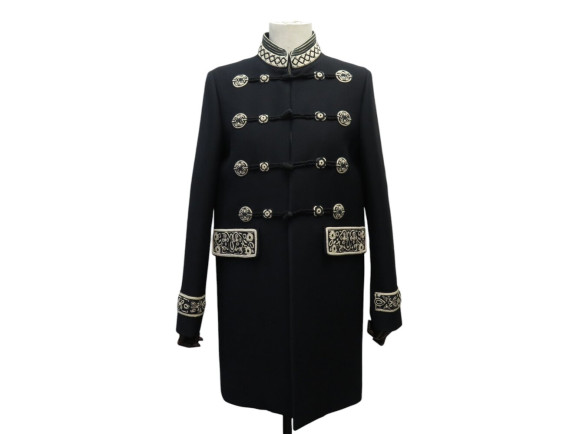 manteau christian dior couture style officier 38 m col
