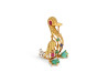 broche canard circa 1960 or jaune 18k 7gr