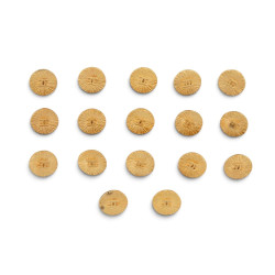   lot de 17 boutons chanel logo cc stries