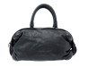 sac a main chanel boston bowling en cuir graine noir