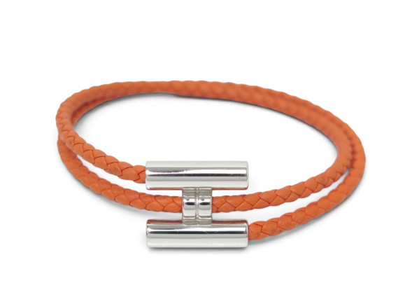  bracelet hermes tournis h068406fp palladie cuir