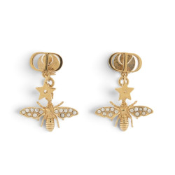  boucles d'oreilles dior pendantes logo cd etoile