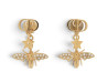 boucles d'oreilles dior pendantes logo cd etoile
